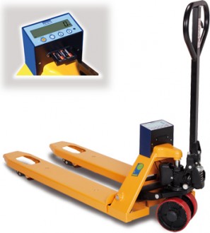 Transpalette manuel peseur Charge 2000 kg - Devis sur Techni-Contact.com - 1