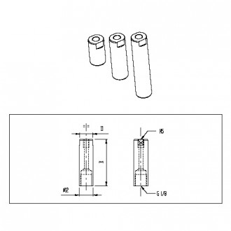 Tube aluminium Longueur 20à40mm - Devis sur Techni-Contact.com - 1