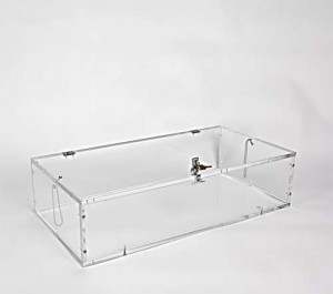 Vitrine à clés plexiglas 60 x 30 cm ht 15 cm - Devis sur Techni-Contact.com - 1