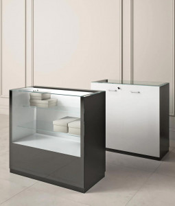 Vitrine comptoir aluminium H 920 mm - Devis sur Techni-Contact.com - 1