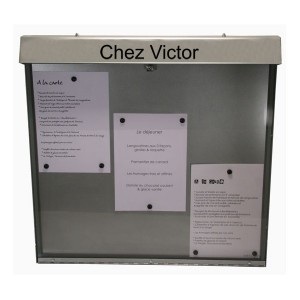 Vitrine d'affichage menu pour restaurant - Devis sur Techni-Contact.com - 2