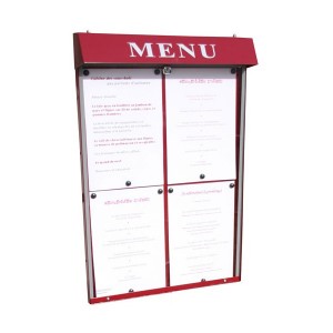 Vitrine d'affichage murale pour menu - Devis sur Techni-Contact.com - 2