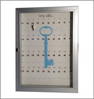 Vitrine murale porte clés - Devis sur Techni-Contact.com - 1