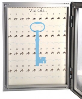 Vitrine murale porte clés - Devis sur Techni-Contact.com - 2