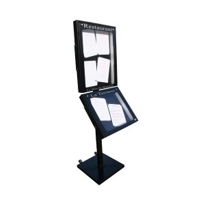 Vitrine porte menu lumineuse sur pied - Devis sur Techni-Contact.com - 1