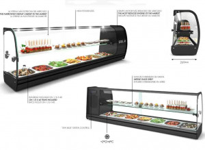 Vitrines 4 plateaux pour sushis - Devis sur Techni-Contact.com - 7