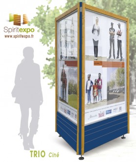 Vitrines affichage sur pieds pour affichage extérieur - Devis sur Techni-Contact.com - 1