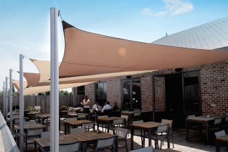 Voile d'ombrage à fixation murale pour terrasse - Devis sur Techni-Contact.com - 2