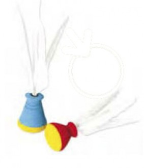  Volants de badminton en plume diamètre 70 mm - Devis sur Techni-Contact.com - 1