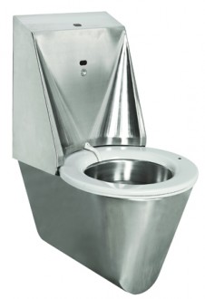 WC automatique hygiénique suspendu inox - Devis sur Techni-Contact.com - 1