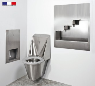 WC automatique hygiénique suspendu inox - Devis sur Techni-Contact.com - 3